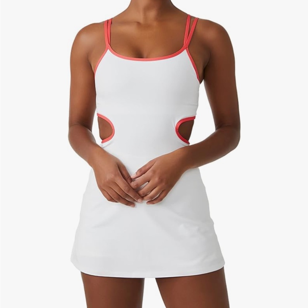 Free people movement tennis dress ; One More Serve Skortsie NWT in white